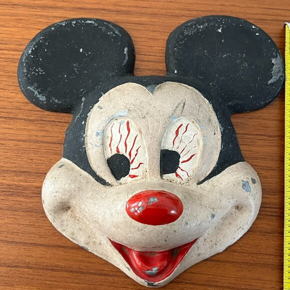 Antique 1930's Mickey Mouse Decorative Mask - Picture 4 of 4